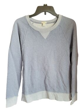 J. Crew Blue/Grey Crewneck Sweatshirt - Size S